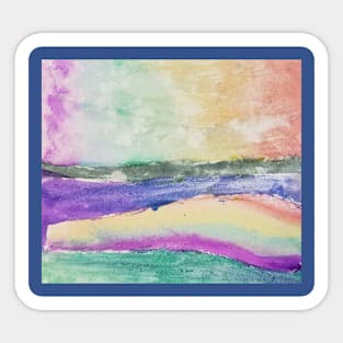 Watercolor Ocean Sticker